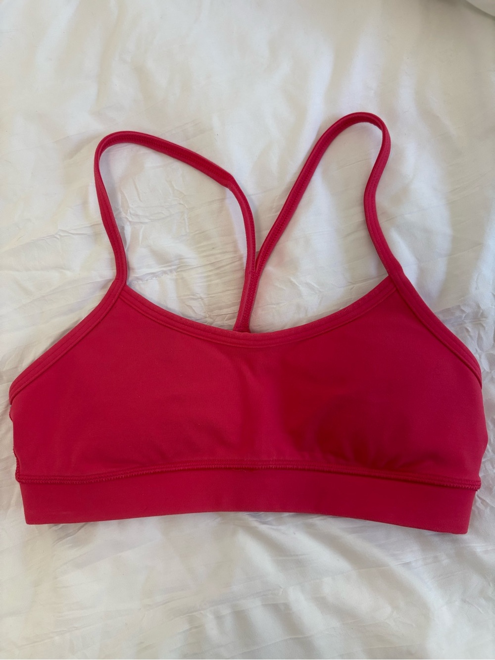 Hot Pink Lululemon Y Nulu Sports Bra